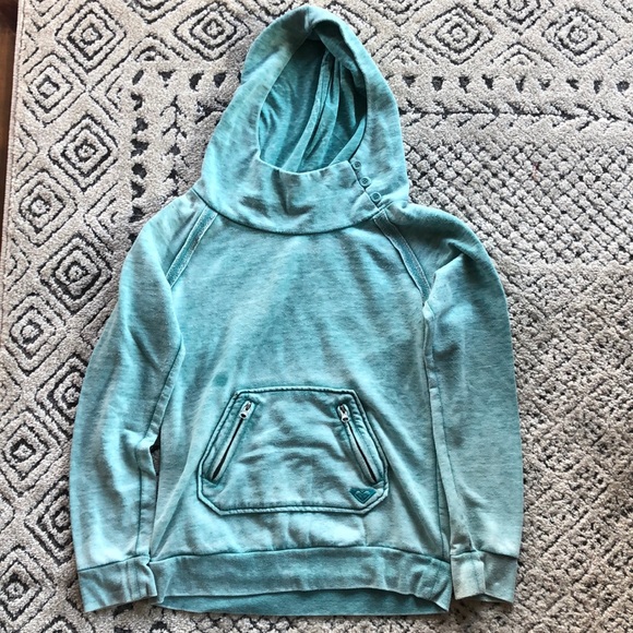 Roxy Tops - Roxy Vintage Hoodie with a Cowl Neck Size M